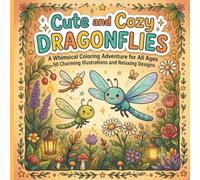 Cute and Cozy Dragonflies: A Whimsical Coloring Book for Relaxation, Stress Relief, and All Ages | 50 Easy & Charming Dragonfly Illustrations