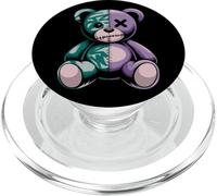Cute and Creepy Teddy Bear with Stitches and A Missing Eye PopSockets PopGrip for MagSafe
