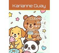 Cute and easy animal food lover coloring book