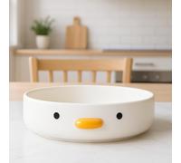 Cute and Funny Chick Salad Bowls, Funny Duck Salad Bowl 16cm, Handmade Glazed Chick Safety Ceramics, Large Noodle Bowls
