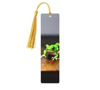 Cute and Funny Funny Frogs Print Wooden Bookmarks Beautiful Notebook Accessories for Men Women Book Lovers