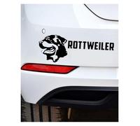 Cute and Handsome Rottweiler Car Sticker Creative Bumper Windshield Body Vinyl Decal Fashion Motorcycle Exterior Decorative Accessories(24cmx10cm)