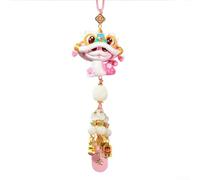 Cute and Joyous Resin Pendant Celebrate Lunar New Year with this Adorable Ornament (pink)