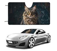 Cute and Lovely Cat Car Windshield Sun Shade Keep Car Interior Cool 51"x28" Folding Front Window Sun Shade, Heat Shield for SUV, Truck, Blocks UV