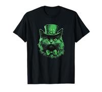 Cute and Lucky Kitty for St. Patrick’s Day Fun T-Shirt