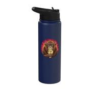 Cute and Sweet Monkey EATS ICE Cream Stainless Steel Insulated Water Bottle