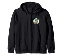 CUTE AND SWEET MOUSE EATS CARAMEL ICE CREAM Zip Hoodie