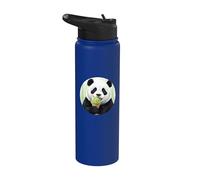 Cute and Sweet Panda EATS Bamboo ICE Cream Stainless Steel Insulated Water Bottle