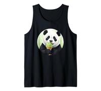 Cute and Sweet Panda EATS Bamboo ICE Cream Tank Top