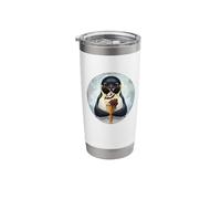 Cute and Sweet Penguin EATS ICE Cream Stainless Steel Insulated Tumbler
