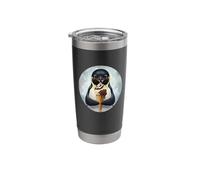 Cute and Sweet Penguin EATS ICE Cream Stainless Steel Insulated Tumbler