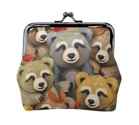 Cute and Versatile Coin Purse with Zipper for Coins and Cards Funny Sloth Design