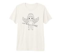 Cute Angel Boy with Cupid Arrow Coquette Style Romance Premium T-Shirt
