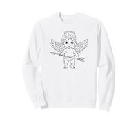 Cute Angel Boy With Cupid Arrow Coquette Style Romance Sweatshirt