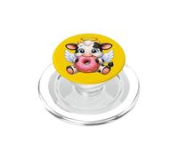 Cute Angel Cow with Donut PopSockets PopGrip for MagSafe