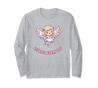 Cute Angel Lighter Every Trans Pride Day Positivity Long Sleeve T-Shirt