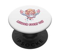 Cute Angel Lighter Every Trans Pride Day Positivity PopSockets Adhesive PopGrip