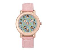 Cute Aniamle Monkey Women's Wrist Watch Fashion Alloy Quartz Watch with Strap Easy to Read