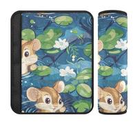 Cute Animal A River 2 Pack car seat Strap Pads Release Stress to Your Neck and Shoulders for Most Cars forro para cinturon de seguridad