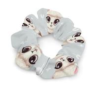 Cute Animal Alpaca Hair Scrunchies for Women No Damage, Soft Elastic Hair Ties with Fashionable Printed Patterns, Satin Scrunchy Hairbands for Ponytail, Bun, Workout & Sleep