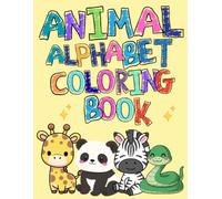 Cute Animal Alphabet Tracing Coloring Book: Ages 3-8
