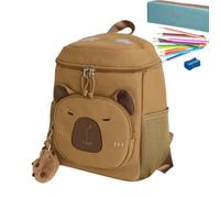 Cute Animal Backpack, Lightweight Spacious Portable Soft Plush School Bag, brown, Siehe Beschreibung, See description