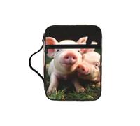 Cute Animal Bible Cover for Women - Stylish Large Bible Case for Men, Multi-Functional Carrying Book Cover Church Bag with Handle and Zipper Pocket - Bible Bag Christian Gifts