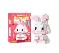 Cute Animal Building Block,2Pcs 3D Animal Mini Building Blocks Set,Easter & Spring Decor Figurines,Cute Holiday Statues for Tree, Tabletop, or Mantel Decor