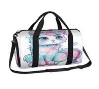 Cute Animal Cat Unicorn Sports Duffel Bags Weekend Overnight Bag Casual Tote Holdall Travel Gym Luggage Duffel Bag for Kids Girls Boys Women Men