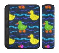 Cute Animal Colorful Fluorescent Duckling 2 Pack car seat Shoulder Strap Covers, Release Stress to Your Neck and Shoulders, Cover Belt car seat for Airplane Truck Airplane