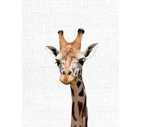 Cute Animal Composition Book Giraffe: 8.5 x 11'', 200 Wide Ruled Pages, Notebook for School Softcover Canvas Design: Large notebook journal for ... college: Volume 5 (Peekaboo animal notebook)