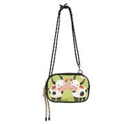 Cute Animal Cow Lover Kiss Crossbody Camera Bag Men Trendy with Credit Card Slots Cell Phone Bag Walk the dog