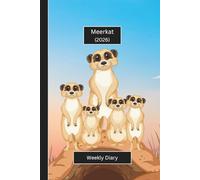 Cute Animal Diaries - Meerkat: A gorgeous Week View Planner 2026 (spread across 2 pages). It's an ideally sized (6"x9") animal themed journal in a ... pages. Great gift for friends and family.
