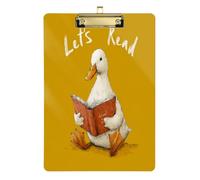 Cute Animal Duck Reading Book Police clipboard Standard Hole for Homework Pediatric Tablas para escribir Size 9 x 12