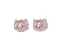 Cute Animal Ear Clip for Women Resin Frog Bear Rabit Dog Cat Clip-On Funny Animal Sweet Non-Piercing Earrings Birthday Jewelry Gift, Zinc, No Gemstone