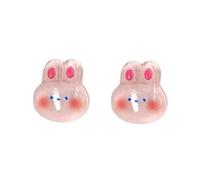 Cute Animal Ear Clip for Women Resin Frog Bear Rabit Dog Cat Clip-On Funny Animal Sweet Non-Piercing Earrings Birthday Jewelry Gift, Zinc, No Gemstone