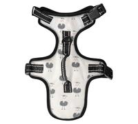 Cute Animal Emu Offwhite Reflective Vest for Small Dogs for Great dane Training Accessories Dog Vest for Walking chalecos para Perros