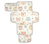 Cute Animal Faces Reusable Changing Pads for Baby with Tissue Pocket Baby Diaper Changing pad for Girl & Boy cambiadores de pa?ales para Bebes