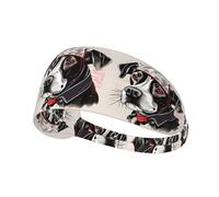 Cute Animal Farm Dog 1 Sports Headband For Men Women Tennis Sweat Band For Workout Sports Headbands Elastic For Running