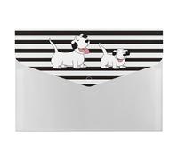 Cute Animal Farm Dog File Folder 6-Pocket, Waterproof Accordion File Organizer with Snap Closure, Expanding Document Holder for Office, Home
