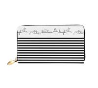 Cute Animal Farm Dog Premium Long Wallet For Men And Women - Zip Wallet In Pu Leather With 12 Card Slots And Coin Pocket