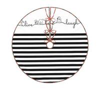 Cute Animal Farm Dog Print Christmas Tree Skirt Holiday Decor Xmas Mat Festive Halloween Parties Accessory