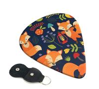 Cute Animal Fox Flower Guitar Pickfor Pickups For Acoustic Electric Guitar Bass Ukulele