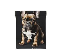Cute Animal Fox Flowers Print Leather Coin Purse, Small Change Pouch Wallet,Squeeze Coin Purse Pouch For Men Women, Long Ears French Bulldog, One Size, Fashion