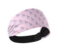Cute Animal Giraffe Bow Yellow Peach no slip sweat headbands for women Elastic wide head bands for women's hair for washing face basketball Daily use accesorios para cabello de mujer