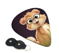 Cute Animal Guitar Plectrums, 6 Guitar Plectrums, Double Sided Printing, For Acoustic Guitar, Bass, Ukulele, Electric Guitar (0.46 Mm 0.71 Mm 0.96 Mm)