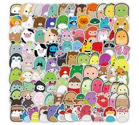 Cute Animal Kawaii Stickers 100pcs Cartoon Egg Sticker Pack Waterproof Vinyl Stickers for Water Bottles Cups Phone Laptop Luggage Suitcase Guitar Skateboard Journal Scrapbook