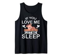 Cute Animal Lover Nap Pajama Napping PJ Sleeping Monkey Tank Top