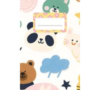 Cute Animal Notebook for Kids: 100 Page Lined Journal with Adorable Panda, Bear, Fox & Cat Cover - Ruled Composition Book for Preschool & Kindergarten (Ages 4-8)
