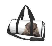 Cute Animal Otter Printed Canvas Travel Duffel Bag - Gym Sports Bag with Large Capacity for Weekend Business Travel